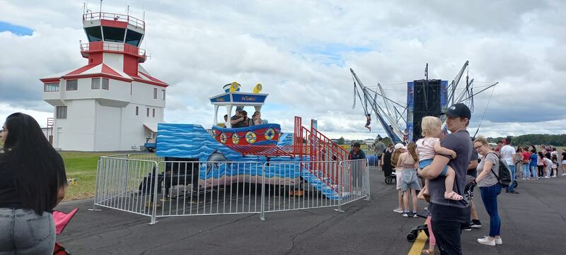 Rocking Tug Boat Amusement ride in Whenapai Auckland