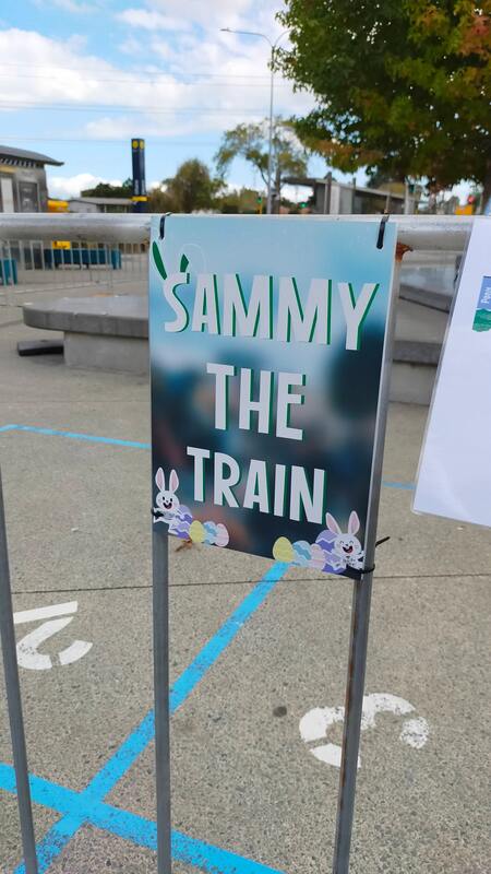 Sammy the Trackless Trains Sign
