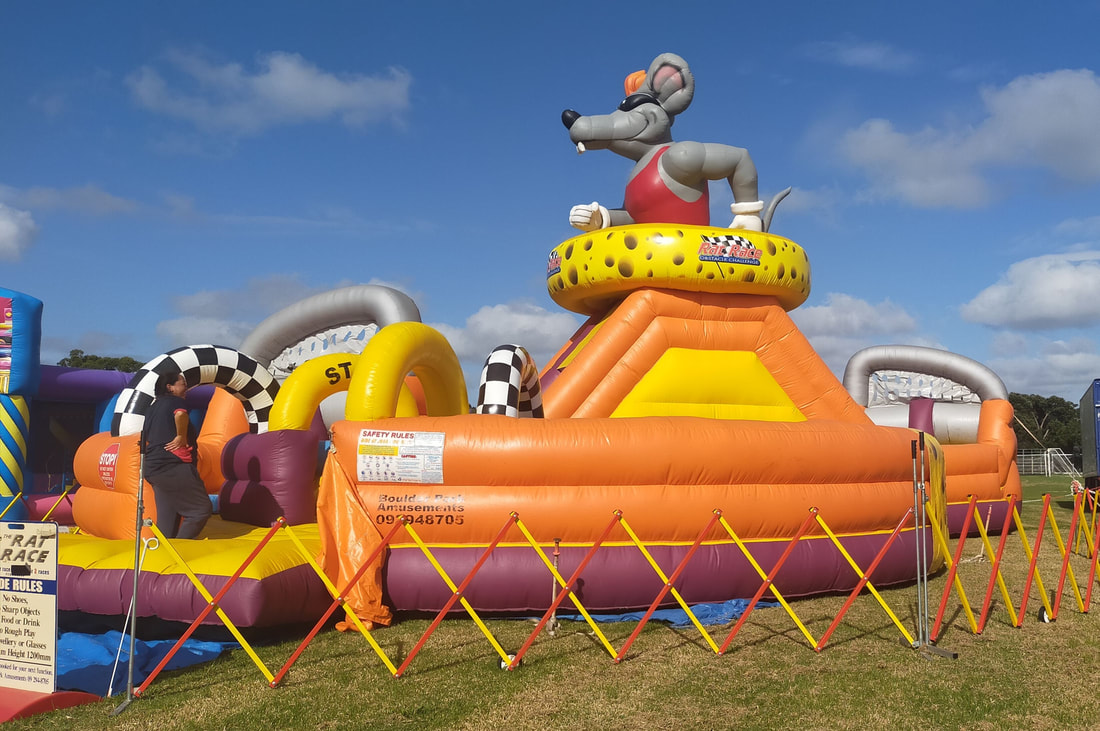 Inflatable Obstacle Course Boulder Park Amusements