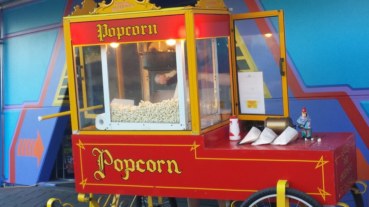 Carnival For for hire popcorn machine