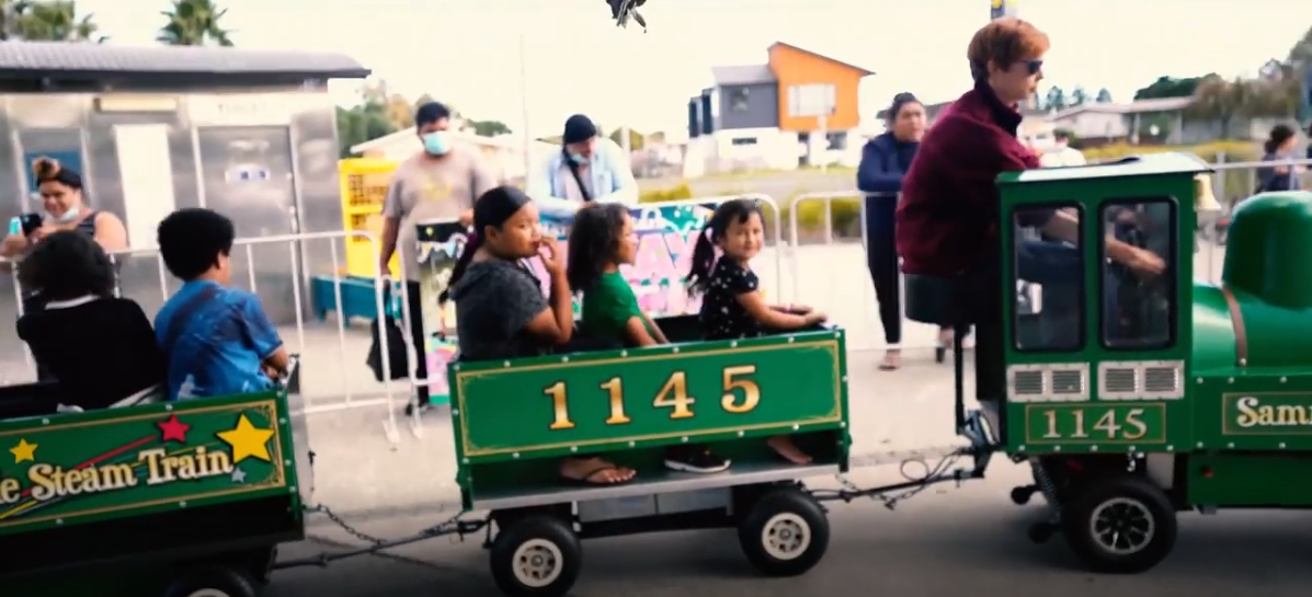 Sammy the Steam Train offering Children carnival rides